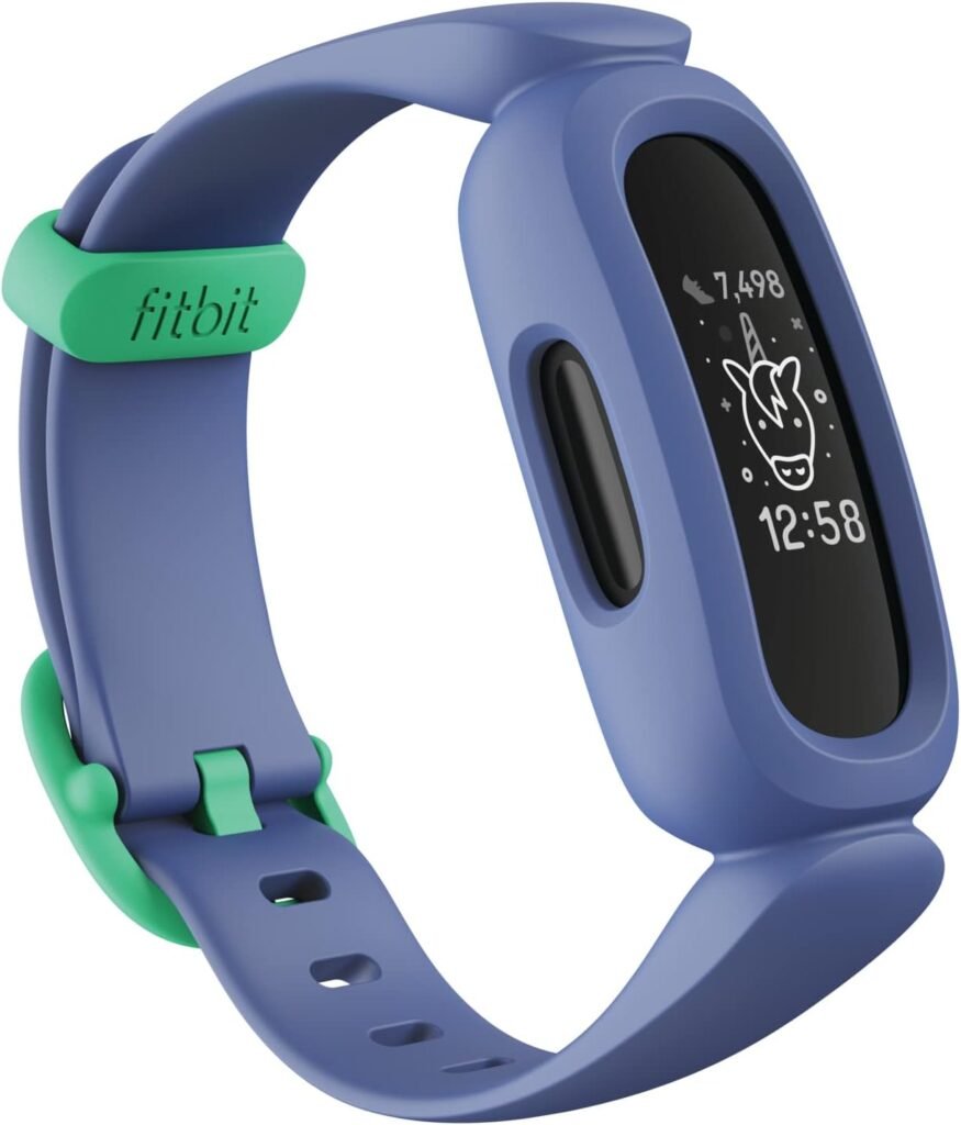 Fitbit Ace 3 Activity-Tracker for Kids 6+, Blue Astro Green, One Size