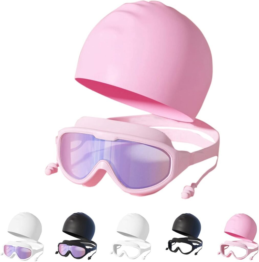 Swimming Goggles Kids 8-12 No Leaking Anti Uv Wide View Anti Fog Spray for Swim Goggles for Kids 3-6 Swimming Suits